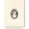 Deep Red Stamps Cameo Brooch Rubber Cling Stamp 1.6 x 2.1 inches